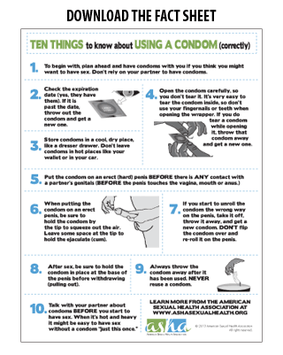 Ten Things to know about Using a Condom