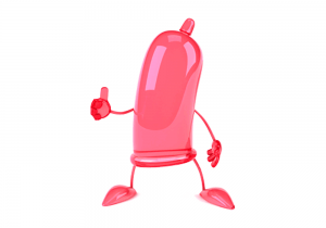 Thumbs up to condoms