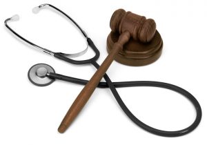 A gavel and a stethescope