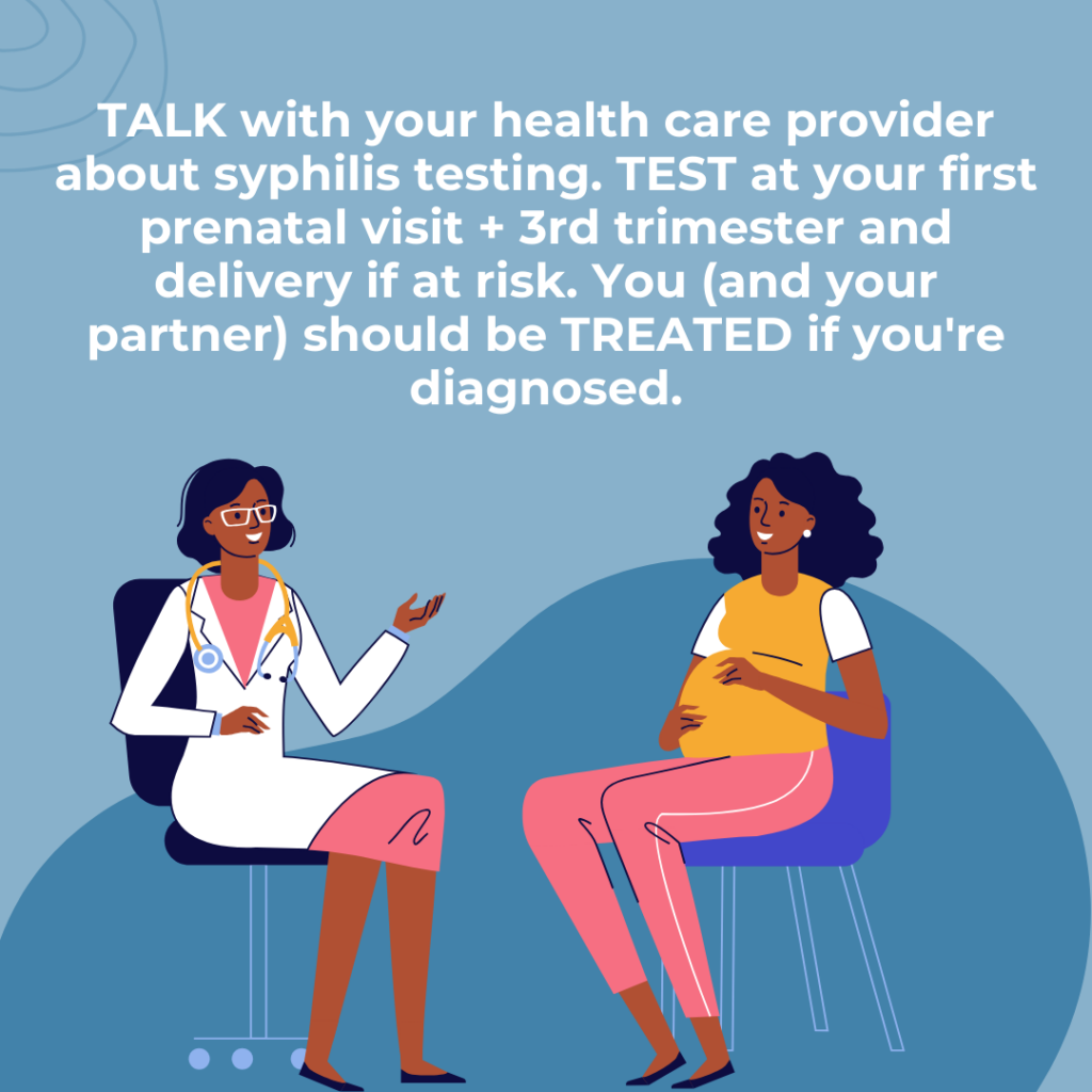 Talk with your health care provider about syphilis