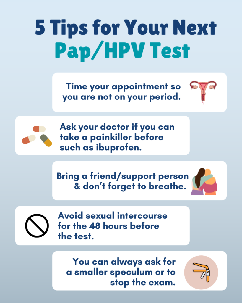 5 Tips for your next Pap/HPV test