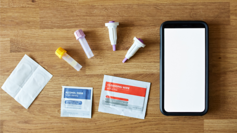 Components of a home test kit
