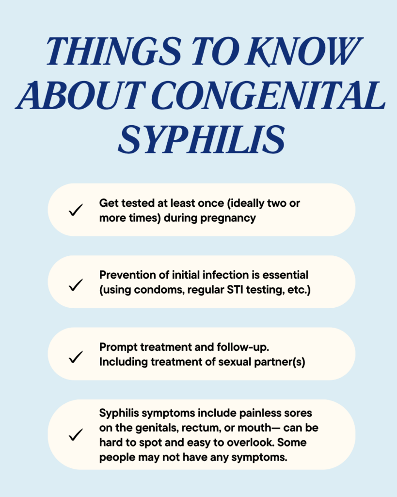 Things to know about congenital syphilis