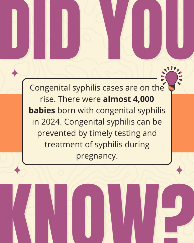 Congenital syphilis cases are on the rise
