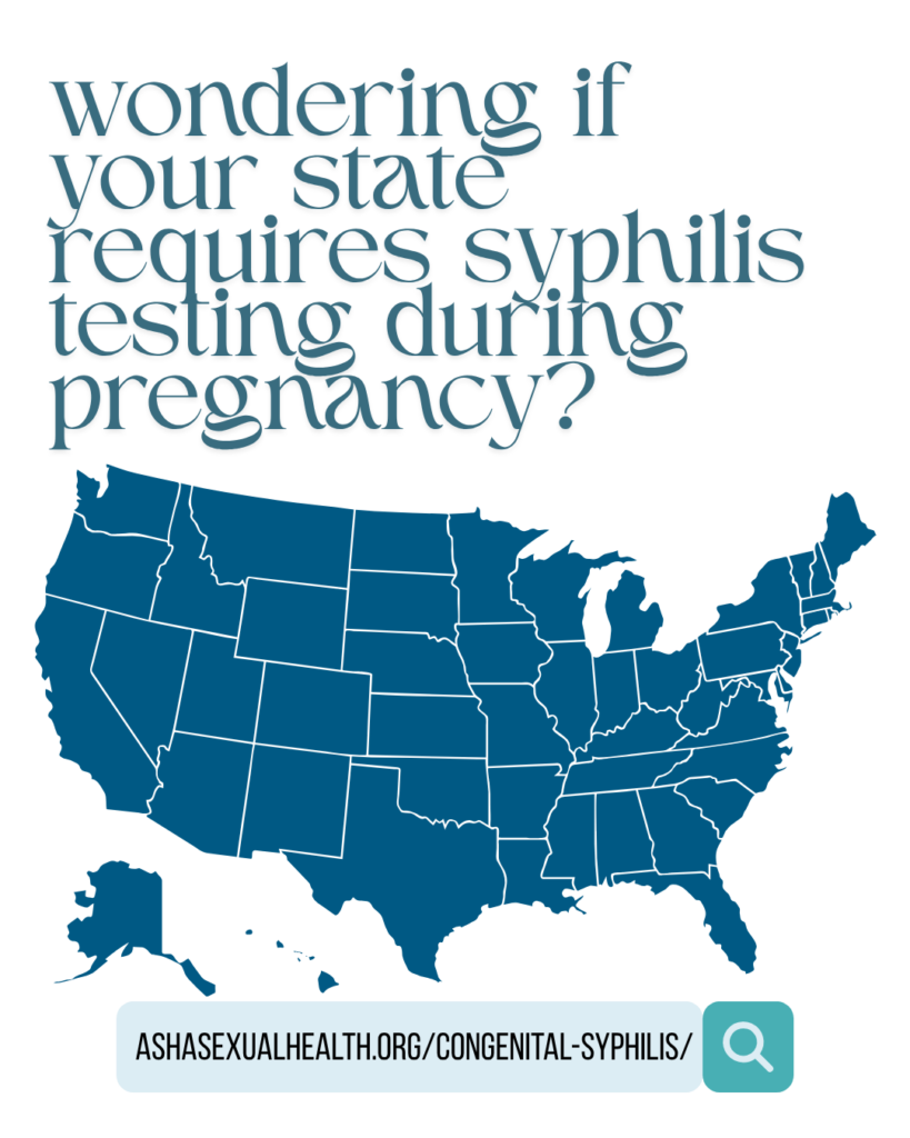State requirements for testing for syphilis during pregnancy