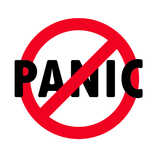 A don't panic symbol
