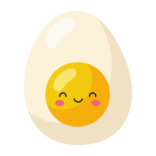 A smiling egg