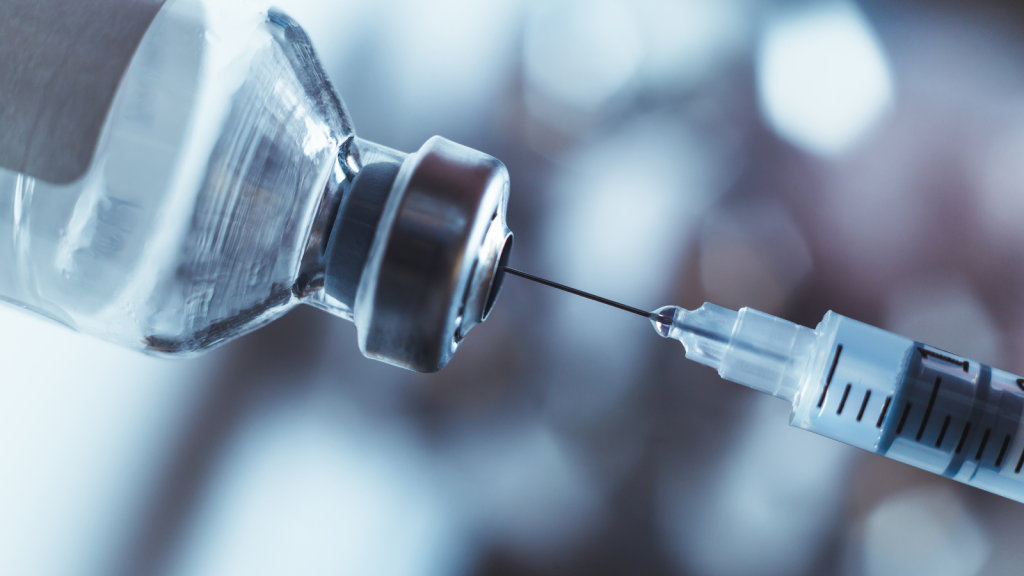 A needle in a vial